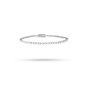 Diamond Rivière Tennis Bracelet 18K White Gold Dubai