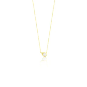 Pear Shape Diamond Pendant 18K Yellow Gold Dubai